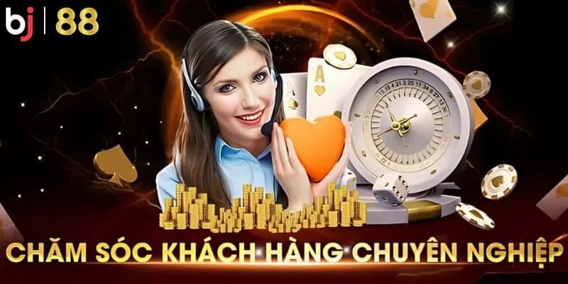 Đội ngũ nhân viên hỗ trợ khách hàng tại casino BJ88